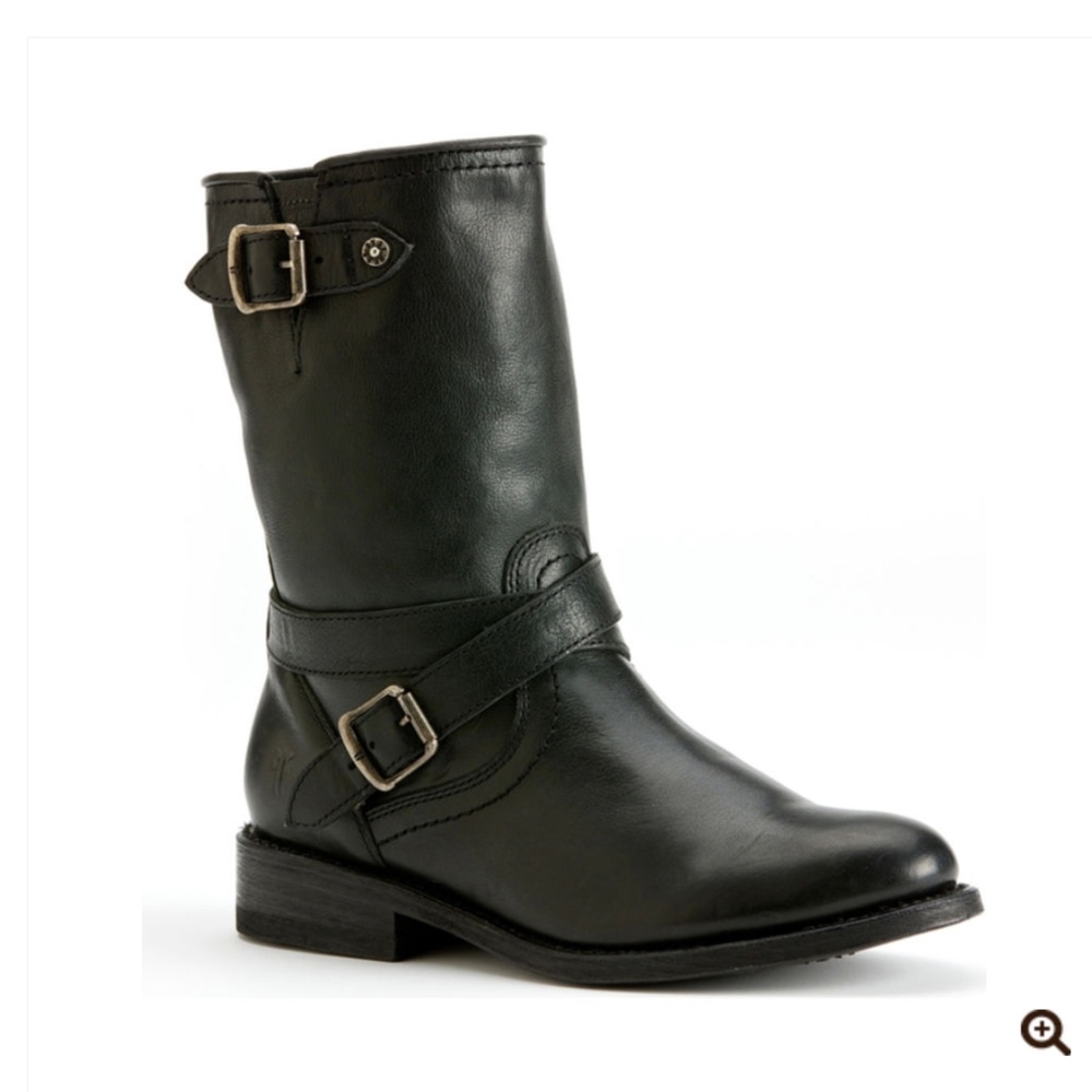 Black Frye Women's Jayden Cross Engineer Boots 9